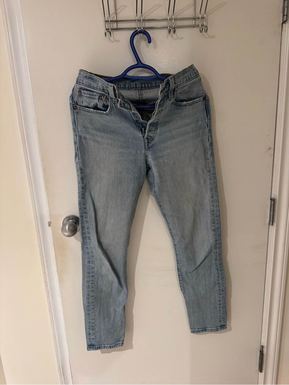 Levi's Light Blue High-Rise Slim Jeans